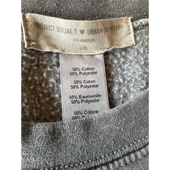 Project Social T Urban Outfitters Skeleton Skateboard Graphic Sweatshirt Gray L - Picture 2 of 6